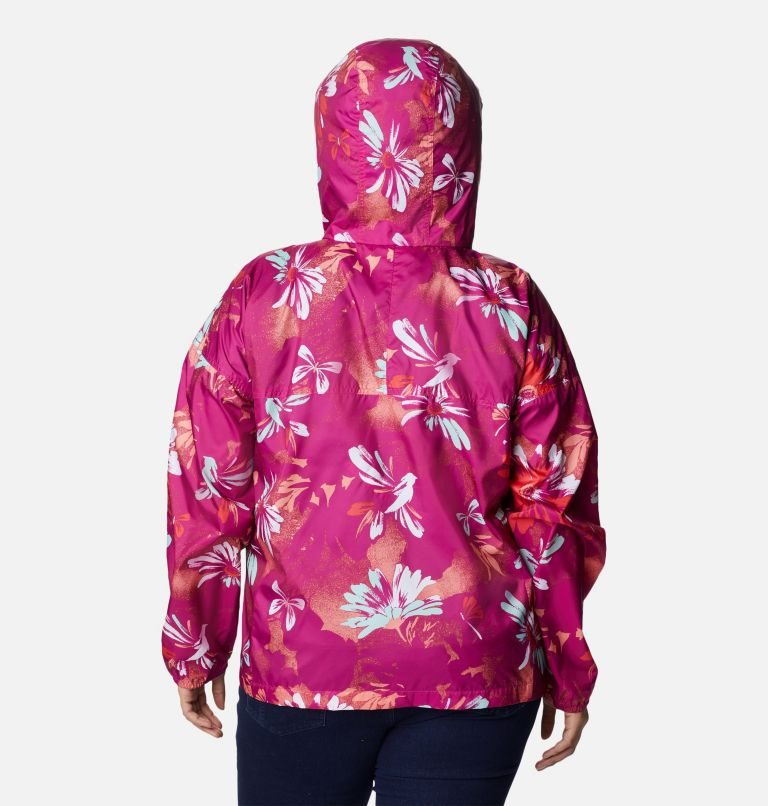 Jacheta Columbia Flash Challenger Novelty Windbreaker Dama Flori | Plus Size CSMQZ0S7A